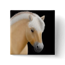 Norwegian Fjord Horse Pin buttons by twopurringcats Norwegian Fjord Horse Pin buttons