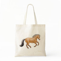 Norwegian Fjord Horse Tote Bag by twopurringcats Norwegian Fjord Horse Tote Bag