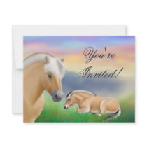 Norwegian Fjord Horses Invitation