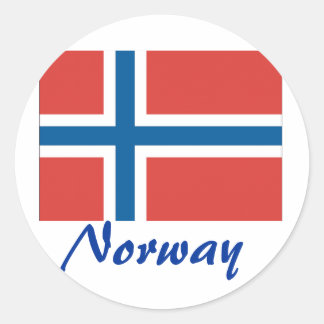 Norwegian Flag Stickers | Zazzle