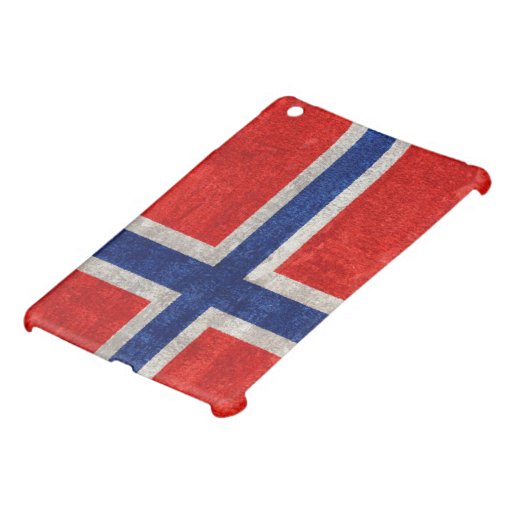 Norwegian Flag Grunge Distressed iPad Mini Case