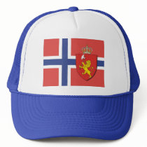 Norwegian Flag Hat / Norway Crest Cap by heraldics Norwegian Flag Hat / Norway Crest Cap
