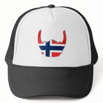 Norwegian flag of Norway viking helmet Hats