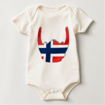 Norwegian flag of Norway viking helmet t-shirts by Funkart Norwegian flag of Norway viking helmet t-shirts