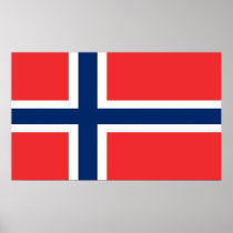 Norwegian Flag Poster