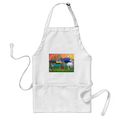 Norwegian Forest Cat - Fantasy Land Apron by catartgifts