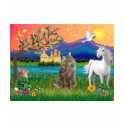 Norwegian Forest Cat - Fantasy Land t-shirts