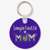 Norwegian Forest Cat Mom Gifts keychains