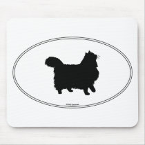 Norwegian Forest Silhouette mousepads