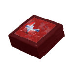 Norwegian Girl Silhouette Flag Gift Boxes