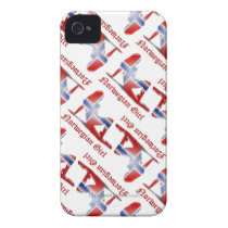 Norwegian Girl Silhouette Flag iPhone 4 Covers
