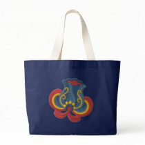 Norwegian Rosemaling Tulip Canvas Bag