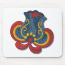 Norwegian Rosemaling Tulip Mousepads