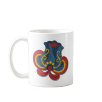 Norwegian Rosemaling Tulip Mugs
