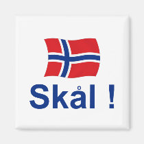 Norwegian Skal! (Cheers) magnets