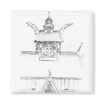 Norwegian Stave Church magnets