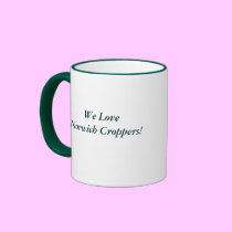 Norwich Cropper Blue Pied mugs