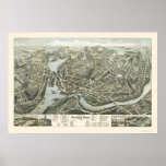 Norwich CT Panoramic Map - 1876 posters