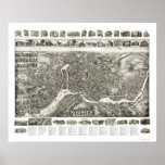 Norwich CT Panoramic Map - 1912 posters