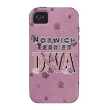 Norwich Terrier DIVA iPhone 4 Case