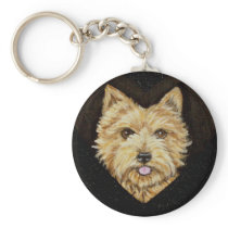 NORWICH TERRIER DOG KEYCHAIN