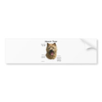 Norwich Terrier History Design Bumper Stickers