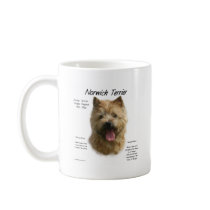 Norwich Terrier History Design Coffee Mugs