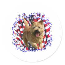 Norwich Terrier Patriot Sticker