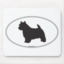 Norwich Terrier Silhouette Mouse Mat