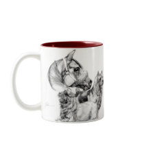 Norwich Terriers and Horse Mug