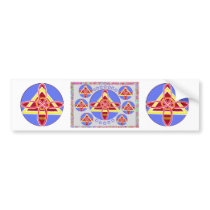NOSA - Karuna REIKI symbol art by Navin Joshi Bumper Sticker