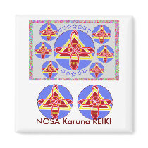 NOSA - Karuna REIKI symbol art by Navin Joshi Fridge Magnet