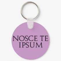 Nosce Te Ipsum keychains by alternateworlds Nosce Te Ipsum keychains
