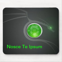 Nosce Te Ipsum Ubuntu dragon enthusiast mousepad