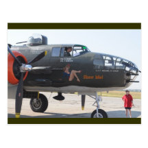 nose art 'show me' post card