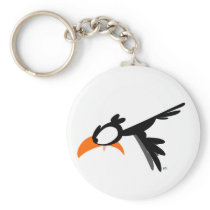 Nose-diving lil' birdie :) keychain