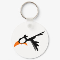 Nose-diving lil' birdie :) keychain
