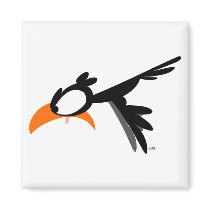 Nose-diving lil' birdie :) magnet