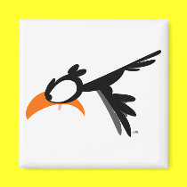 Nose-diving lil' birdie :) magnet