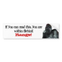Nose Picking Gorilla Bumper Sticker bumpersticker
