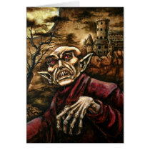 Nosferatu Halloween Card cards