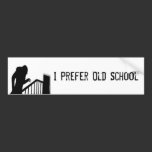 Nosferatu I Prefer Old School Bumper Sticker bumper stickers