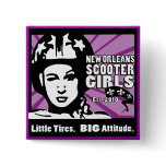 NOSG Helmet Girl square 2" button