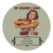 Nostalgia Canning Label - Customizable Round Stickers