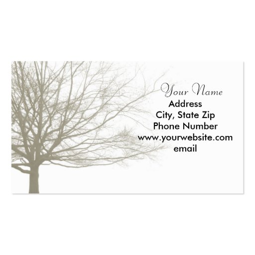 Nostalgia Tree Business Card (front side)