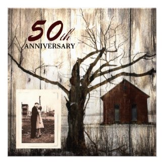 nostalgia tree farmhouse country 50th anniversary announcement