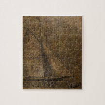 Nostalgic Boat Sketch Puzzle