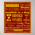 Nostalgic British Fun Fair posters