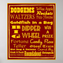 Nostalgic British Fun Fair Print