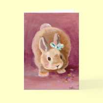 Nostalgic Bunny Greeting cards